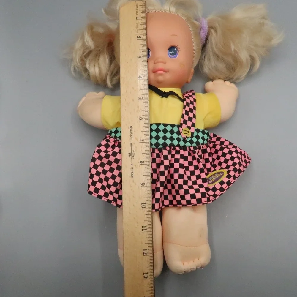 Vintage 1989 Mattel Magic‎ Nursery Blonde Hair Baby Doll Potty Training